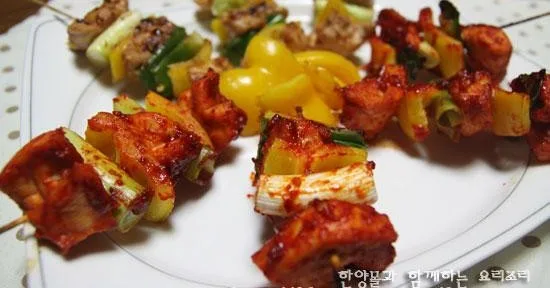 매운 닭꼬치 & 간장 닭꼬치