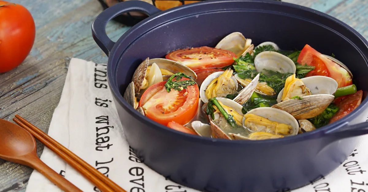 토마토바지락술찜